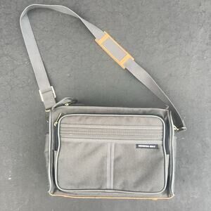 80s Members Only Carry On Bag Brown Canvas Tote Bag